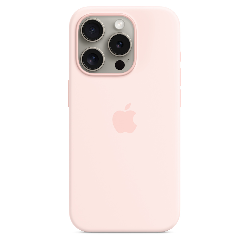 Чехол для смартфона Apple iPhone 15 Pro 6.1" - Silicone Case with Magsafe, светло-розовый