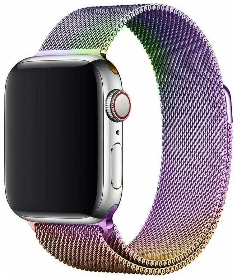 Ремешок Gurdini Milanese Loop Apple Watch 42/44/45/49mm Tiffany (тиффани)