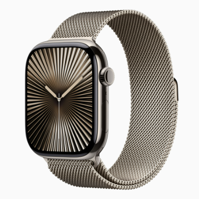 Смарт-часы Apple Watch Series 10 46mm Titanium Milanese Loop Natural
