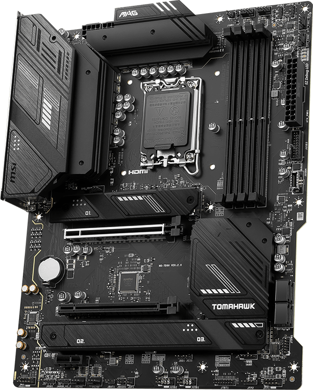 Материнская плата Socket-1700 MSI MAG B760 TOMAHAWK WIFI (B760) 4*DDR5 HDMI DP ATX