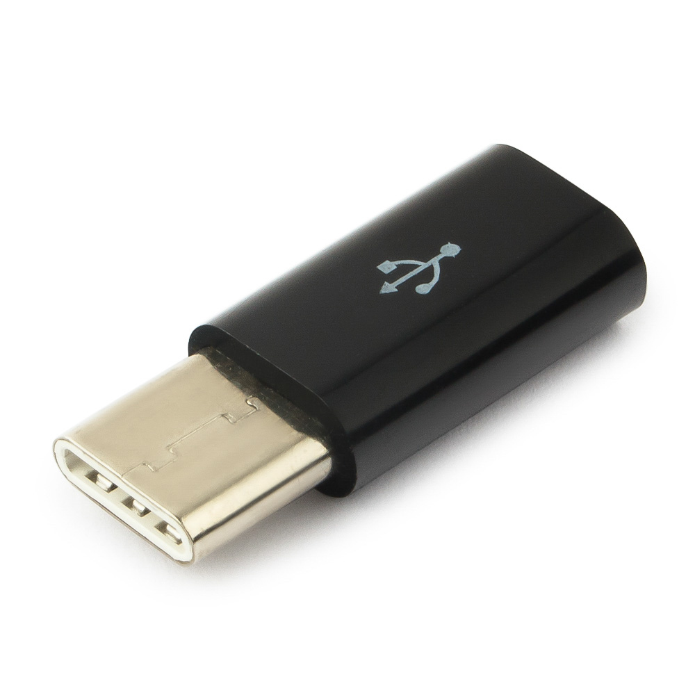 Переходник–адаптер USB-C (m)  --  micro USB (f), Cablexpert