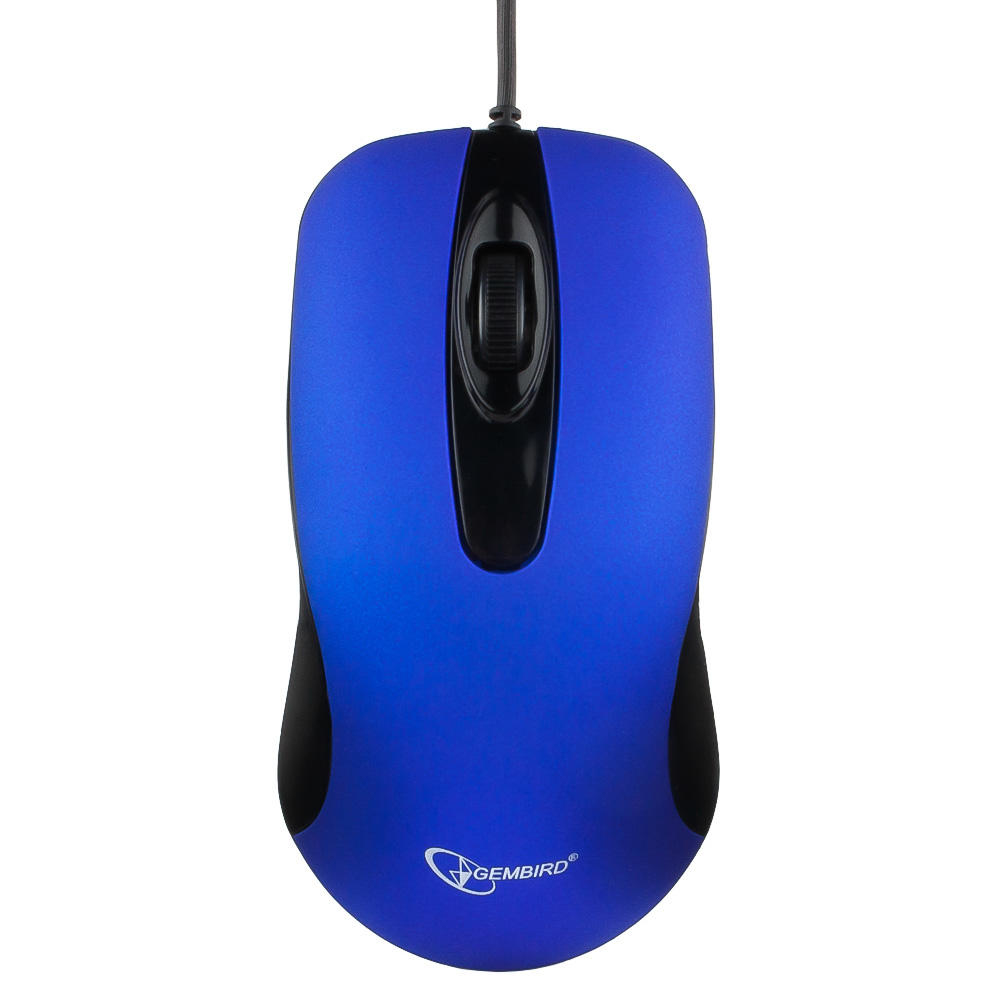 Мышь проводная Gembird MOP-400B Optical USB синий