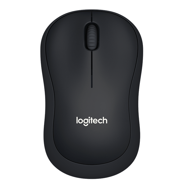 Мышь беспроводная Logitech B220 Wireless Silent черный