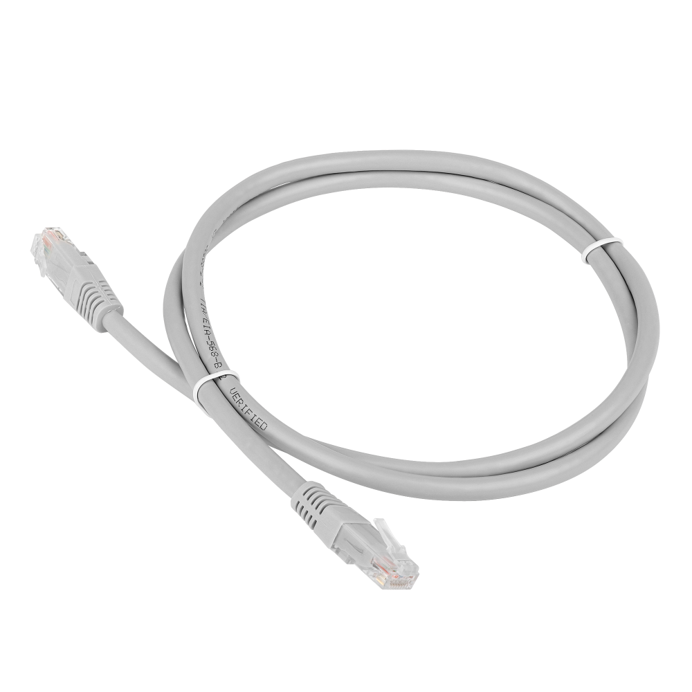 Кабель патч-корд .Patch cord кат.5e  0.5м, Cablexpert, многожильный, серый
