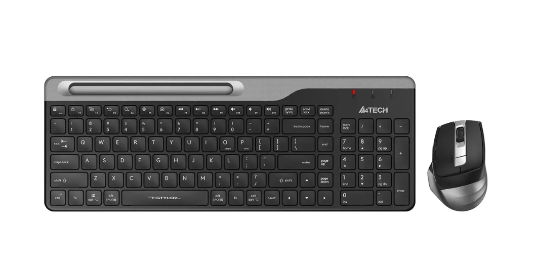 Комплект беспроводной (клавиатура+мышь) A4Tech Fstyler FB2535C, USB, беспроводной (BT/RADIO) черный