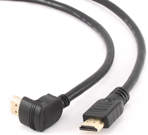 Кабель соединительный HDMI (m) < - > HDMI (m)  3.0м, ver 1.4, Cablexpert, углов. разъем