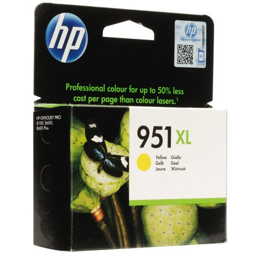Картридж струйный HP 951XL (CN048AE) для HP Officejet Pro 8100/8600/8600 Plus, желтый