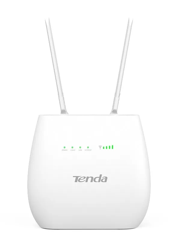 Wi-Fi роутер Tenda 4G06 N300 2.4 ГГц, 100 Мбит/с, SIM-слот, белый