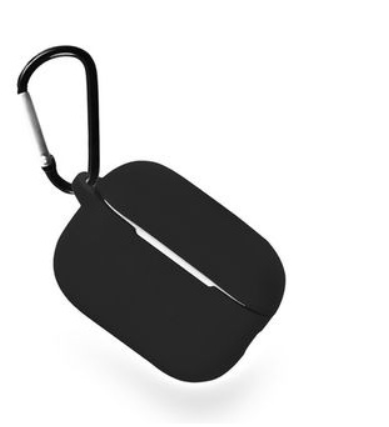 Чехол для наушников Apple Airpods Pro 3 - Gurdini soft touch c карабином черный