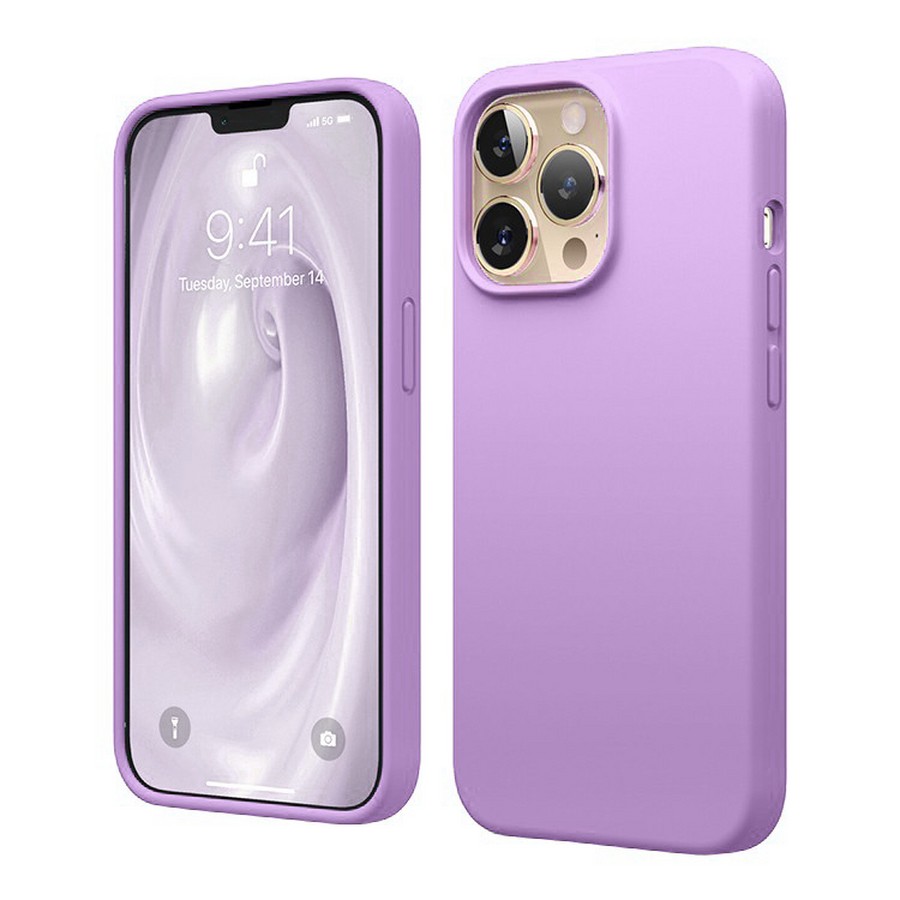 Чехол для смартфона Apple iPhone 14 Pro Max 6.7" - Gurdini Soft lux силикон, сиреневый