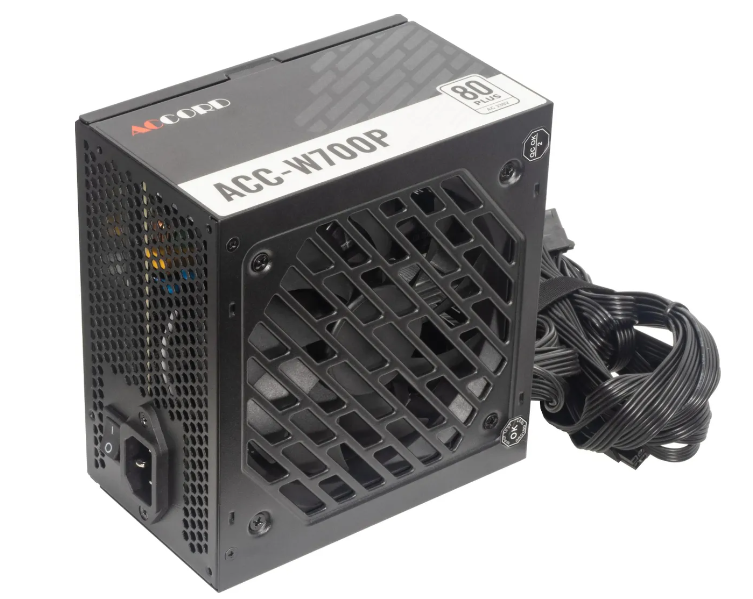 Блок питания .700W Accord ACC-W700P 80 PLUS WHITE (120mm, 24+8pin, 3*8pin, 6*Sata, 2*IDE)
