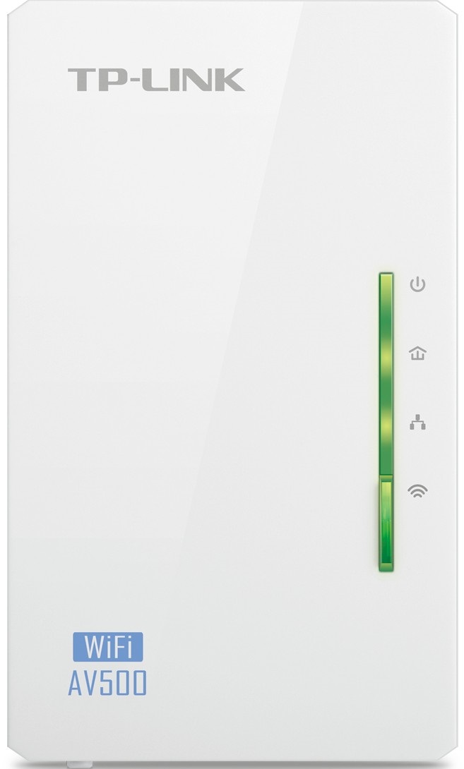 Адаптер Powerline TP-Link TL-WPA4220 AV600, Wi-Fi, 2.4ГГц, 100 Мбит/с, белый