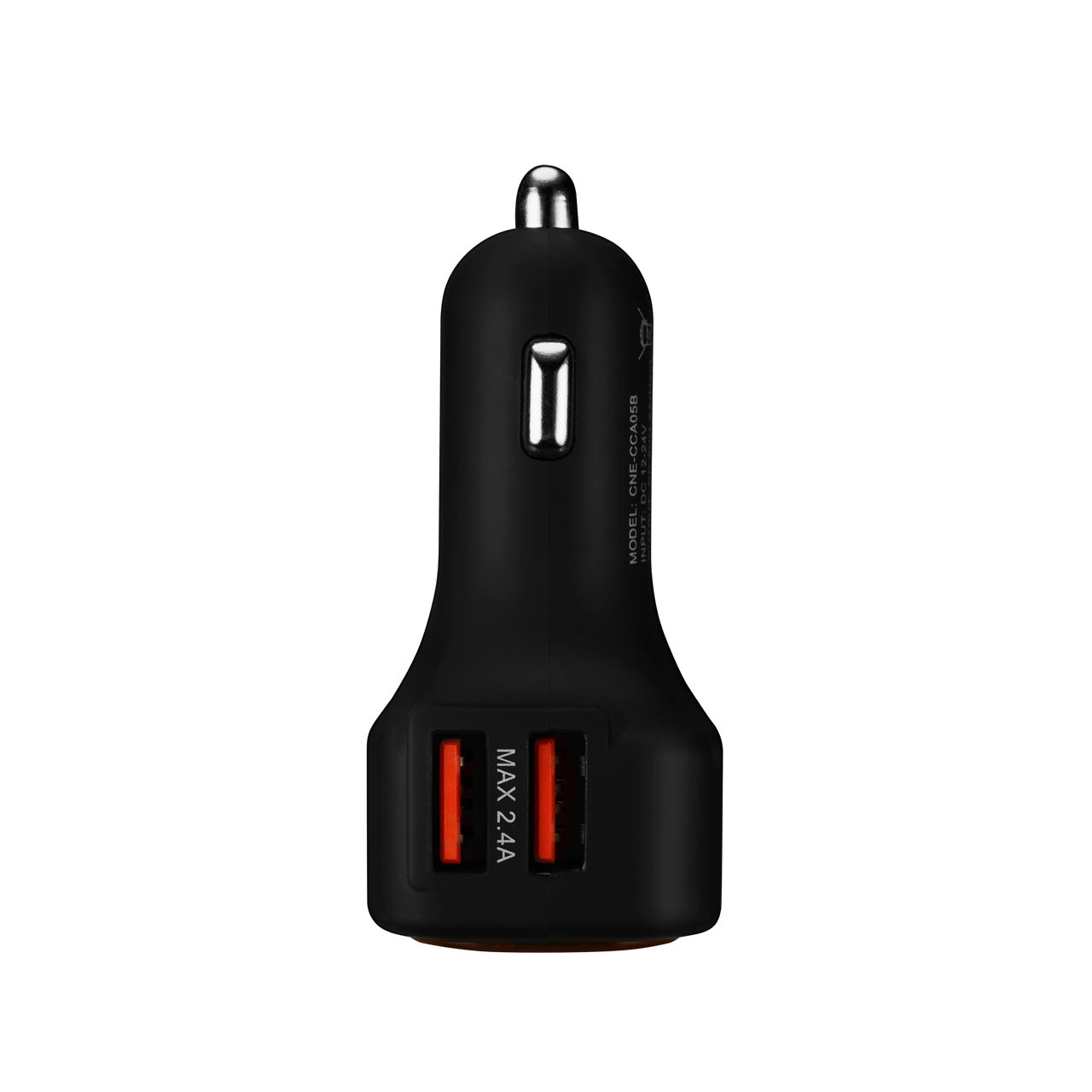Автомобильное зарядное устройство Canyon CNE-CCA05B LED, USB, черный