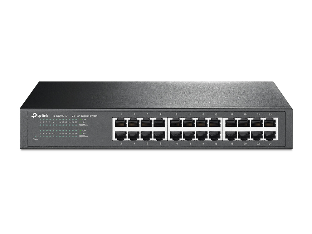Коммутатор 24 port TP-LINK TL-SG1024D 1000 Мбит/сек