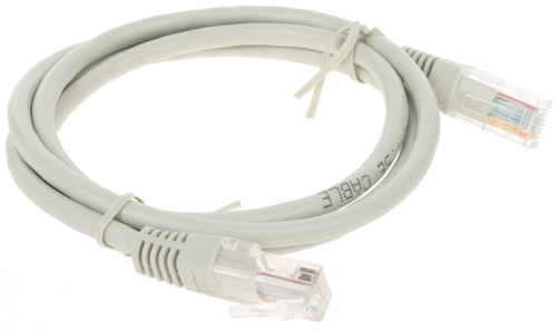Кабель патч-корд .Patch cord кат.5e, медный  1.0м, серый