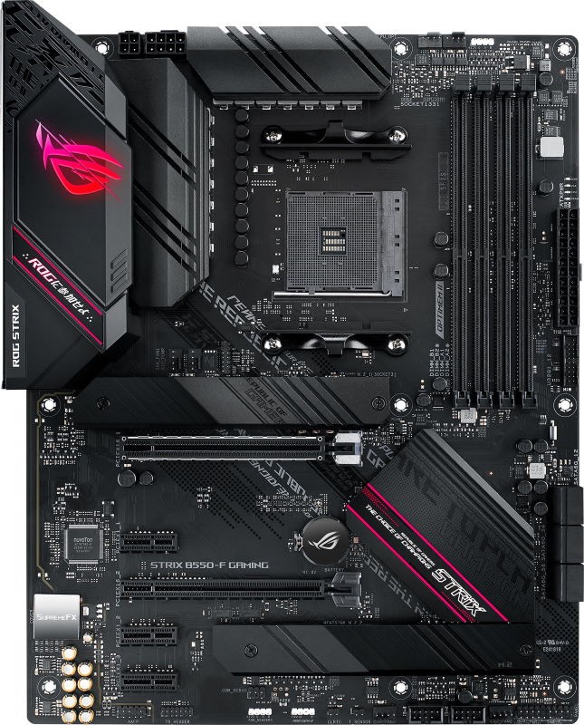 Материнская плата Socket AM4 ASUS ROG STRIX B550-F GAMING (B550) 4*DDR4 3*PCI-Ex1 2*PCI-Ex16 6*SATA 2*M.2 HDMI DP ATX