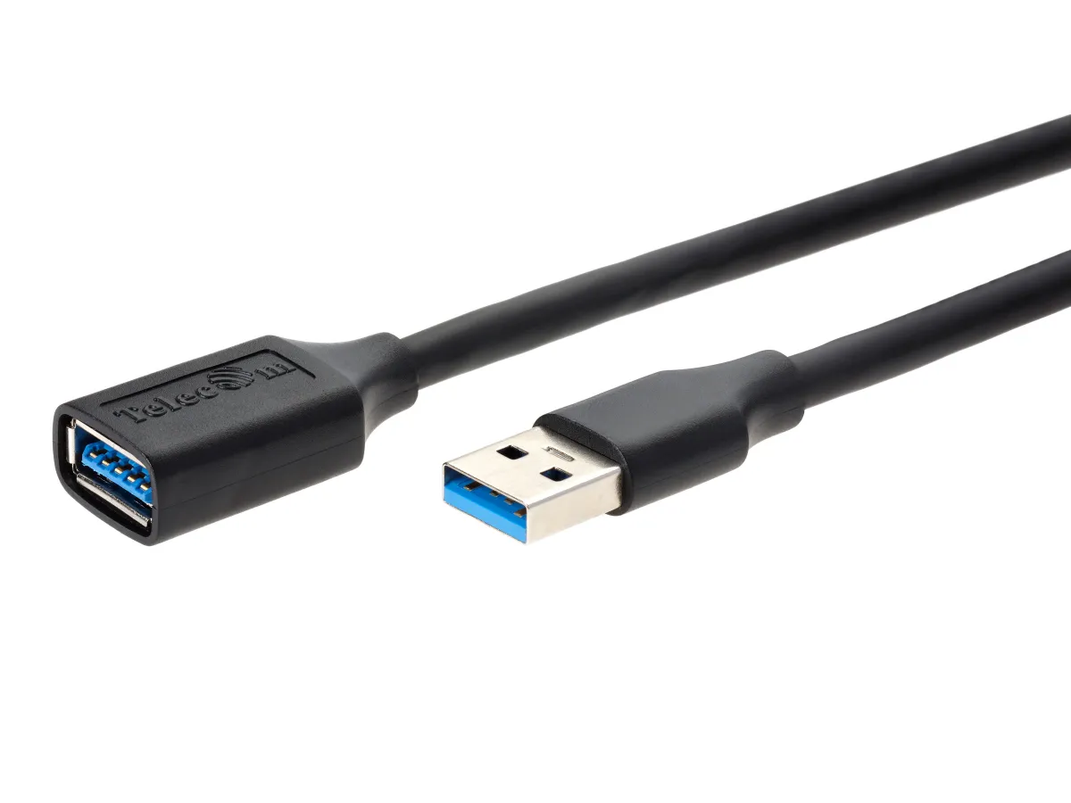 Кабель USB3.0 Am < - > Af удлинительный  3.0м, Telecom черный