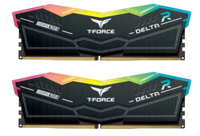 Модуль памяти DDR5 32Gb 7600MHz TEAMGROUP T-Force Delta RGB Black (Kit of 2)
