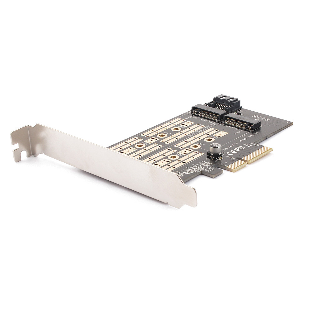 Адаптер AgeStar AS-MC02 (M.2 SATA SSD+M.2 NVME SSD)