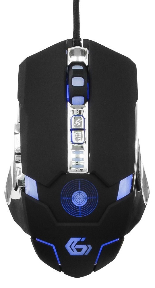 Мышь проводная Gembird MG-530 Gaming 3200dpi Подсветка USB Black