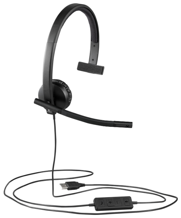 Наушники проводные Logitech H570E Headset Mono Black