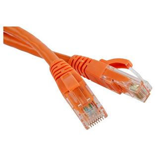 Кабель патч-корд .Patch cord кат.5e  0.5м, Cablexpert, многожильный, оранжевый