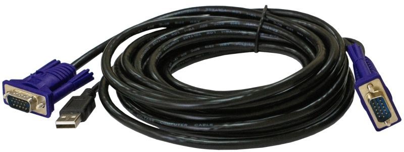 Кабель для переключателей (USB+VGA15M-->VGA15M) 3.0м  D-Link DKVM-CU3/B1A