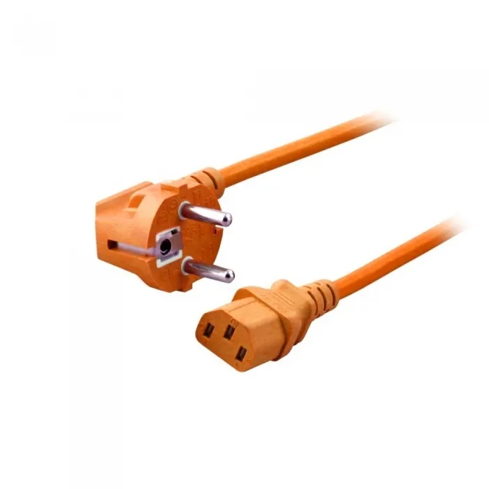 Кабель питания 220V  2.0м, Schuko- C13, 10А, ACD SUPER HEAVY DUTY 3*2,5 S22C13, оранжевый