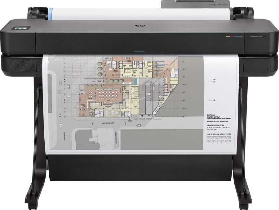 Плоттер HP DesignJet T630 (36", 1GB,  USB&LAN&WiFi) + подставка