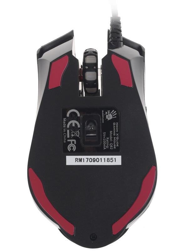 Мышь проводная A4Tech Bloody Q82 6200dpi черный