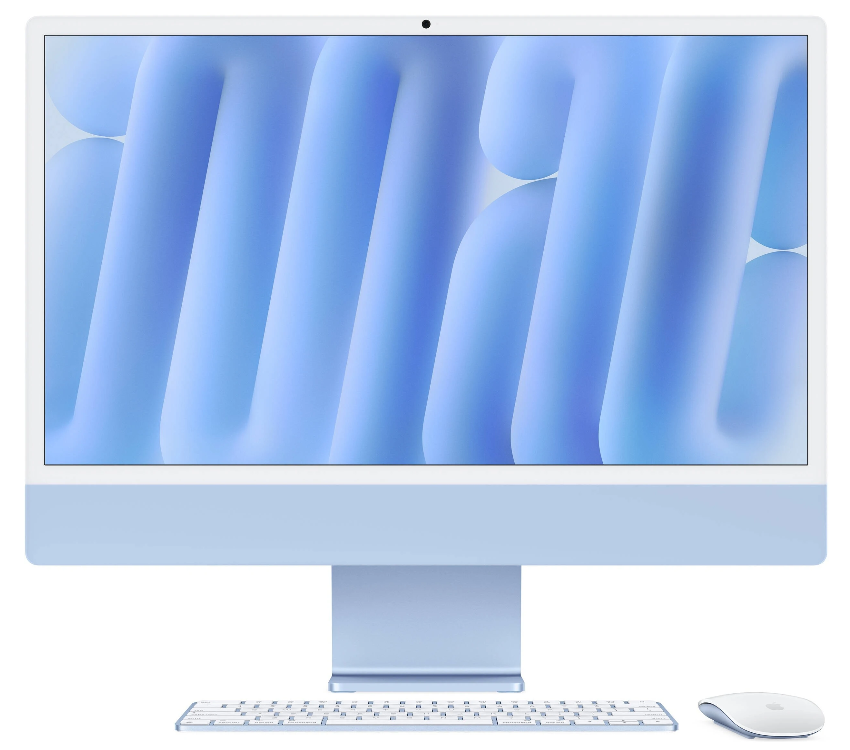Моноблок Apple iMac 24" 2024 M4  16G 256G 10-Core Blue (синий) (без RuStore)
