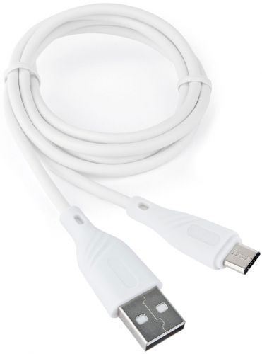 Кабель USB-A < - > microUSB, 1.0м, Cablexpert Classic 0.2, белый