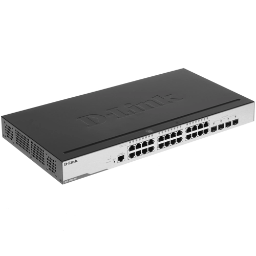 Коммутатор 24 port D-Link DGS-3000-28L/B1A 1000 Мбит/сек 4*SFP
