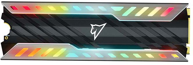 Накопитель SSD M.2 2Tb Netac NV3000 RGB (PCI-E 3.0 x4, 3500/2100 Мбайт/сек)