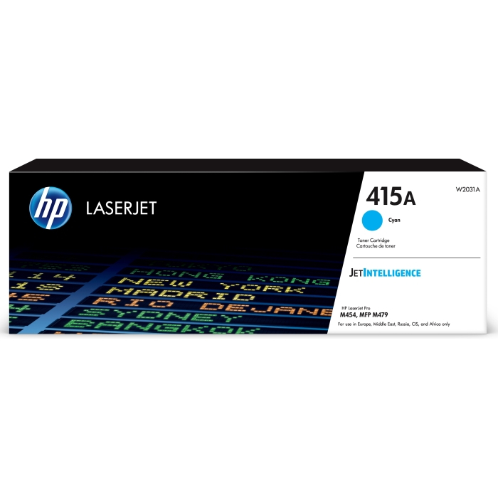 Картридж лазерный HP 415A (W2031A) для HP LJ M454/MFP M479 голубой