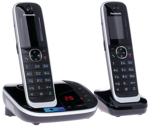 Радиотелефон Panasonic DECT KX-TGJ 322 RUB (АОН, +доп.трубка, автоответчик, цв. дисплей, спикерфон, черный)