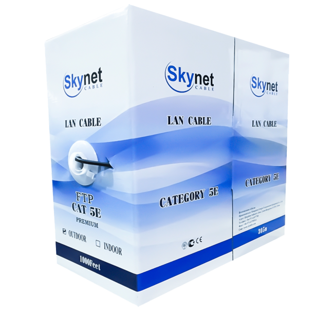 Кабель витая пара внутренний 4 пары UTP кат.5e (305м) медный SkyNet Light