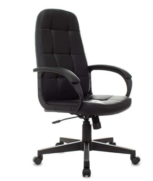 Кресло Бюрократ CH 002 (экокожа, механизм качания, до 120кг) Черный