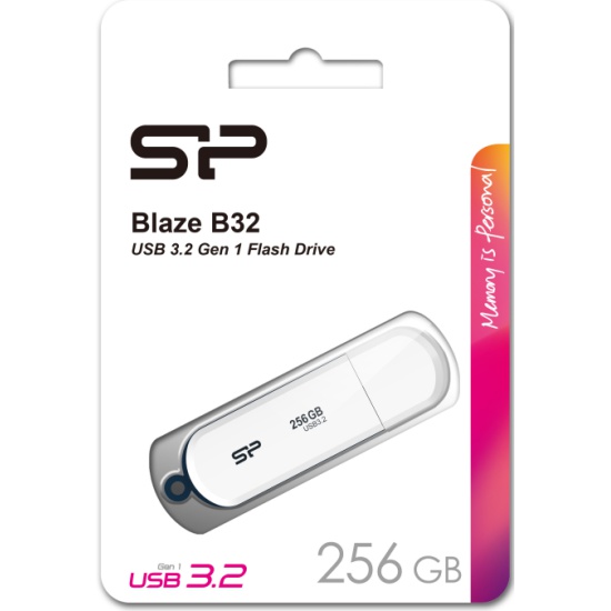 Флешка 256Gb Silicon Power Blaze B32 USB 3.2 white