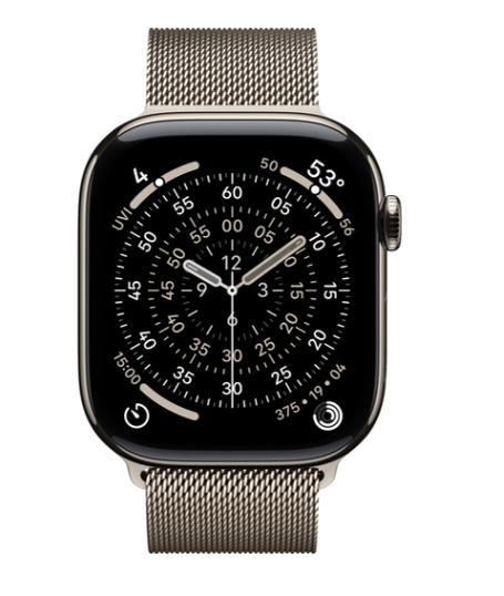 Смарт-часы Apple Watch Series 11 46mm Titanium Milanese Loop Natural (натуральный)