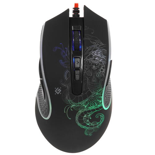 Мышь проводная Defender Venom RGB черный