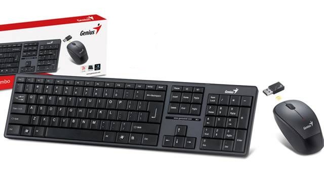 Клавиатура проводная Genius SlimStar 126 черный