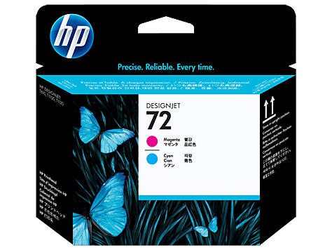 Печатающая головка HP №72 (C9383A)  HP DJ T1100/T610 пурпурный/голубой