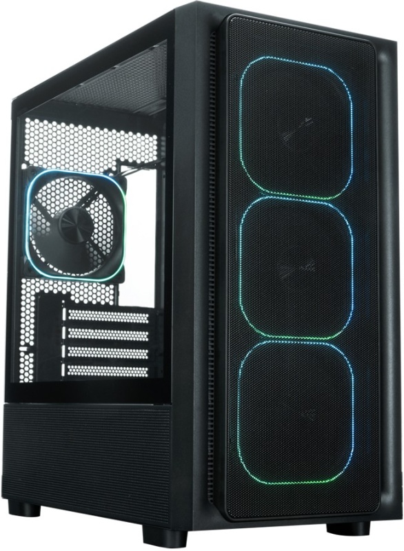 Корпус XASTRA A411M 4ARGB-FG mATX чёрный
