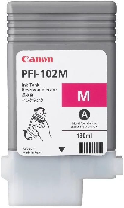 Картридж струйный Canon PFI-102M для IPF 500/600/700, пурпурный