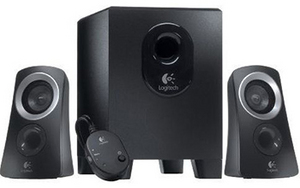 Акустическая система Logitech Z-313 (2x5, 15W, проводной ПДУ) черный