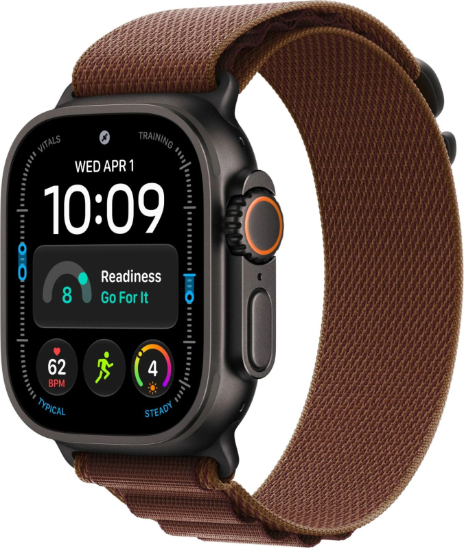 Смарт-часы Apple Watch Ultra 4 49mm Black Titanium Alpine Loop Burgundy