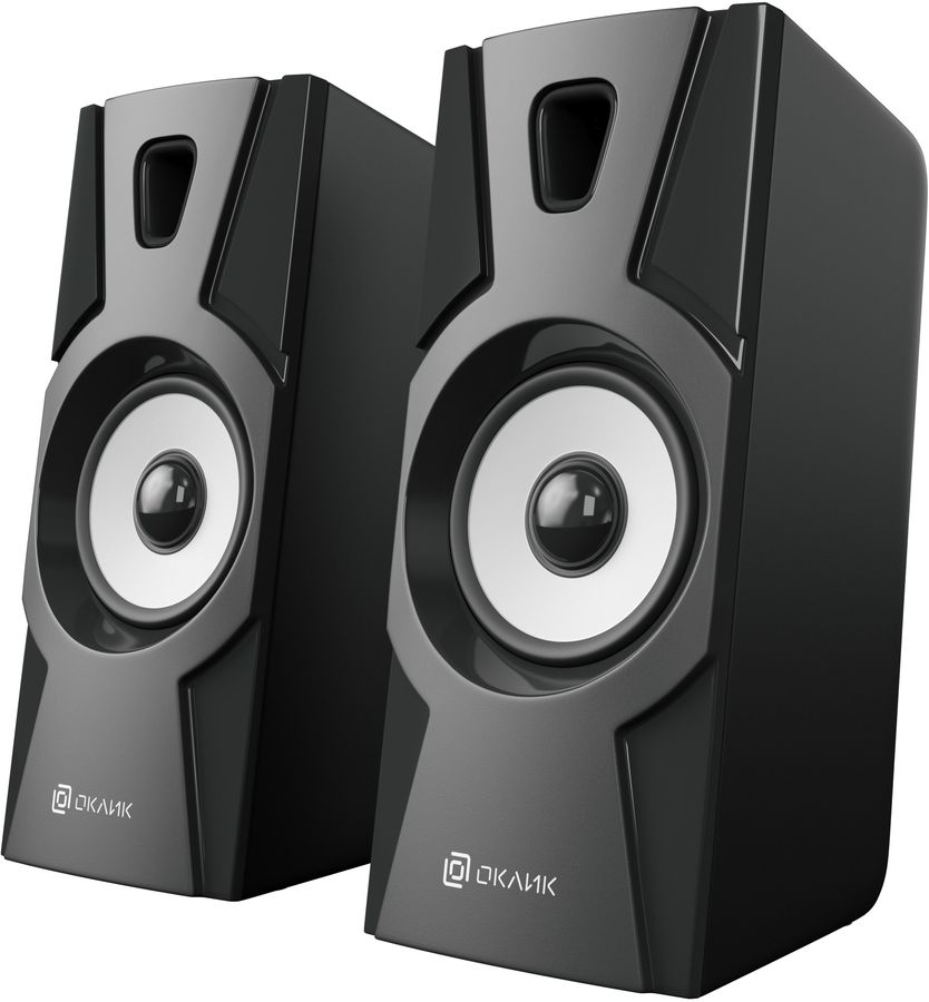 Акустическая система OKLICK OK-119 (2x2W, питание от USB) black