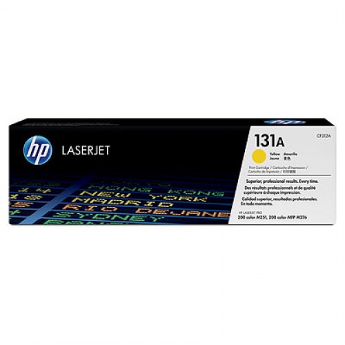 Картридж лазерный HP 131A (CF212A) для HP Pro 200 M251/M276, 1800 стр. желтый