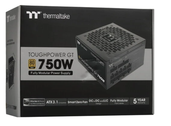 Блок питания .750W Thermaltake Toughpower GT 140mm 80+ Gold